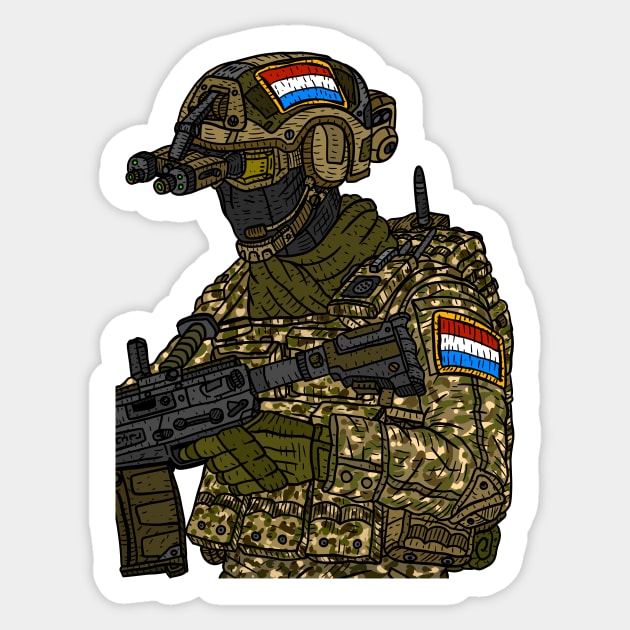 NLD, dutch special forces. commando. Royal Netherlands army. Sticker by JJadx